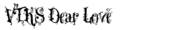 VTKS Dear Love font preview